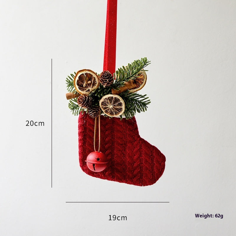 Knitted Christmas Stockings Scene Layout