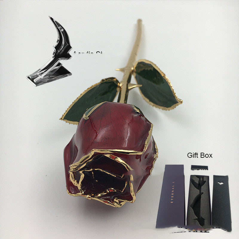 Mother's Day Colored Gilded Rose Crafts