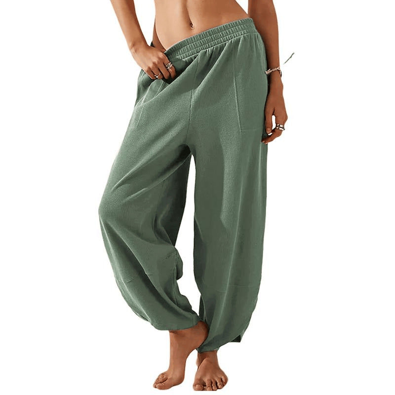 Women's Wide Leg Pants With Pockets For Casual Wear