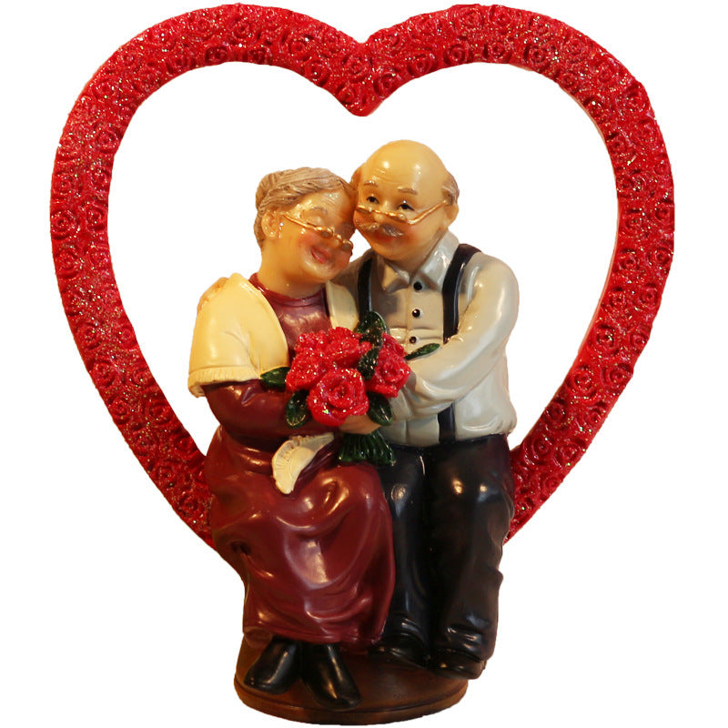 Love Anniversary Wedding Statues