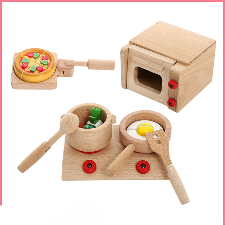 1-6 Years Old Solid Wood Play House Toy