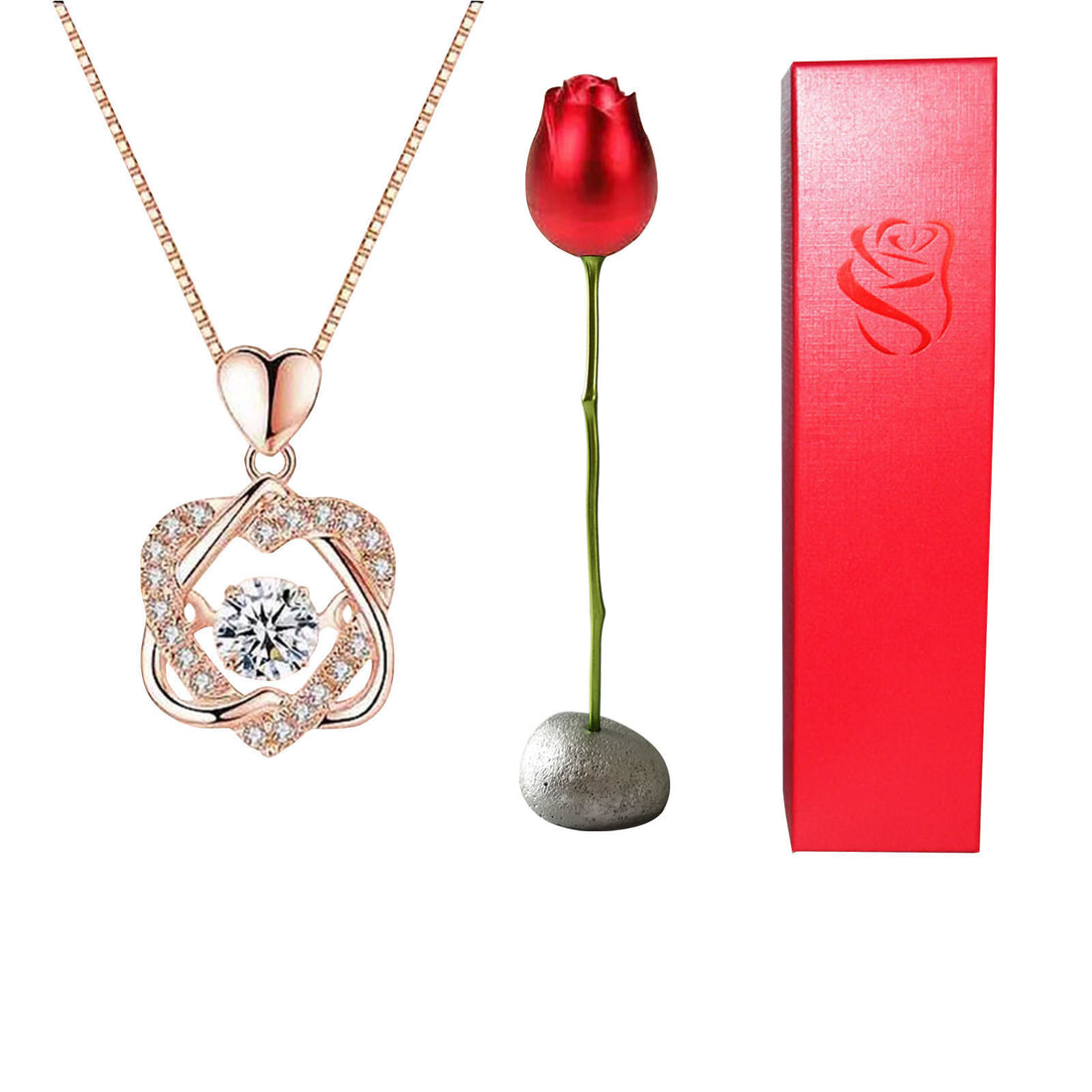Valentines Day Gift Heart Shaped Necklace