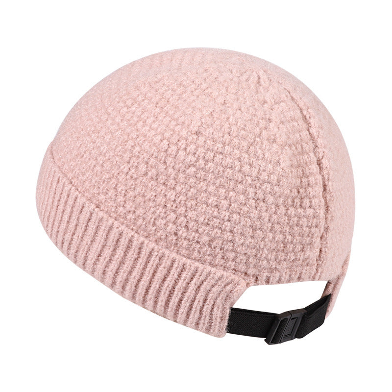 Outdoor Winter Warm Hemming Knitted Woolen Cap