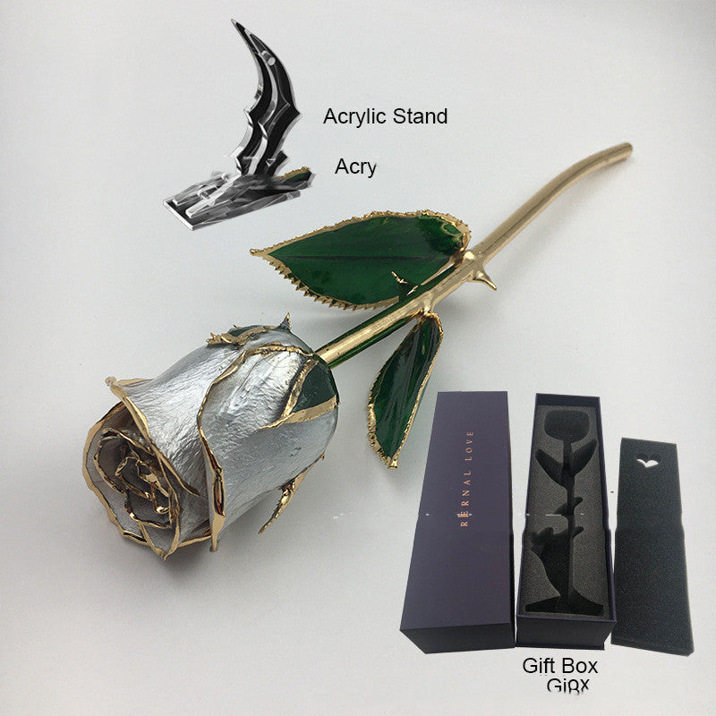 Mother's Day Colored Gilded Rose Crafts
