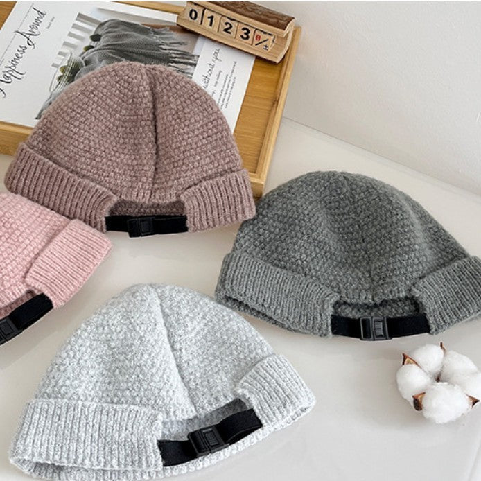 Outdoor Winter Warm Hemming Knitted Woolen Cap