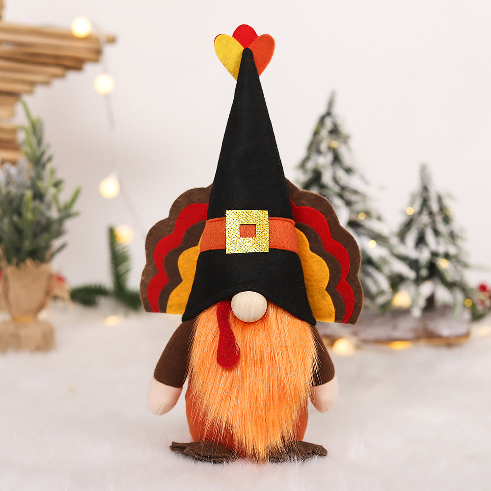 Thanksgiving Turkey Doll Ornaments Supplies