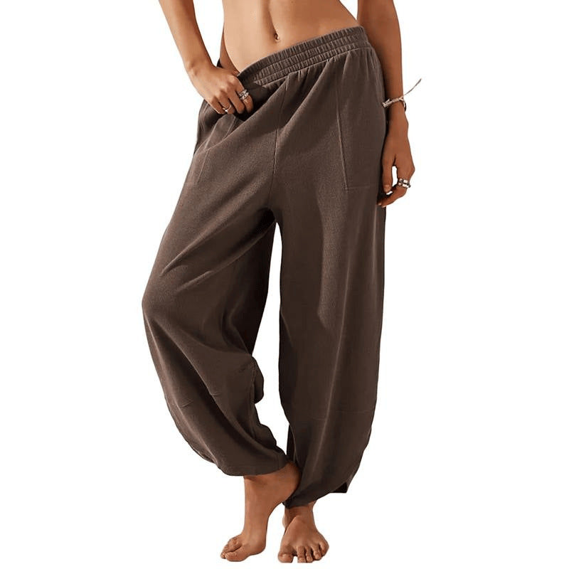 Women's Wide Leg Pants With Pockets For Casual Wear