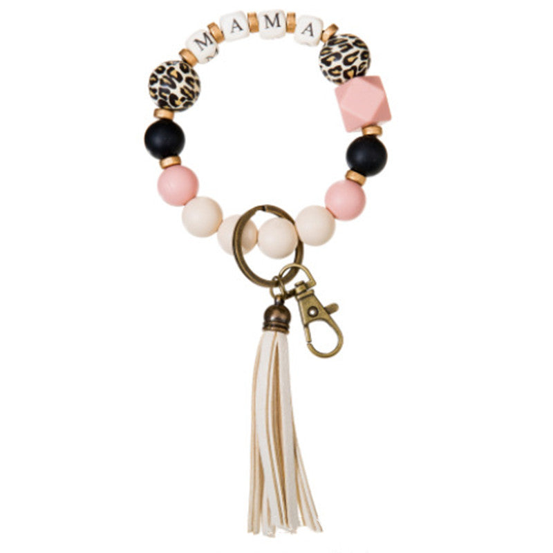 Mother's Day Beech Silicone Bead Bracelet