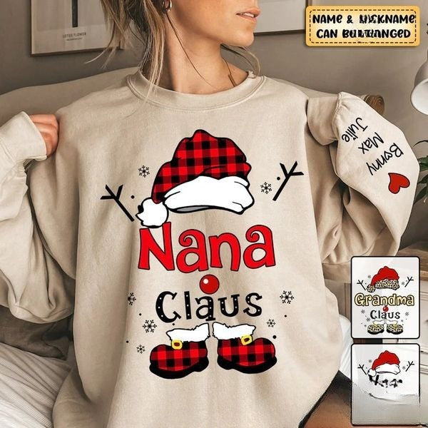 Round Neck Transfer Patch Christmas Sweater