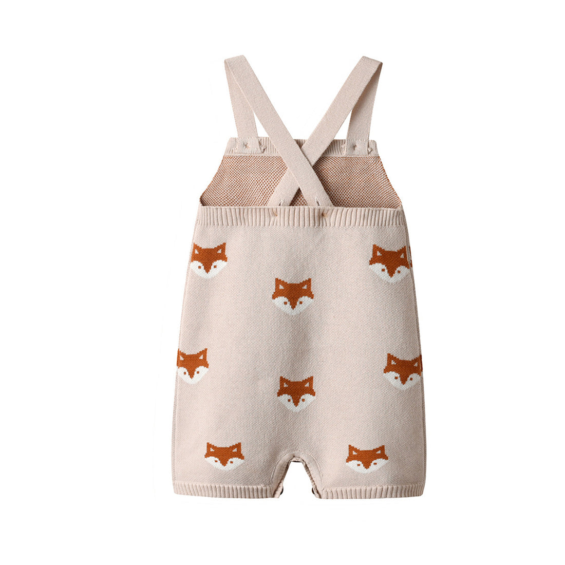 Fox Knitted Strap Baby Rompers