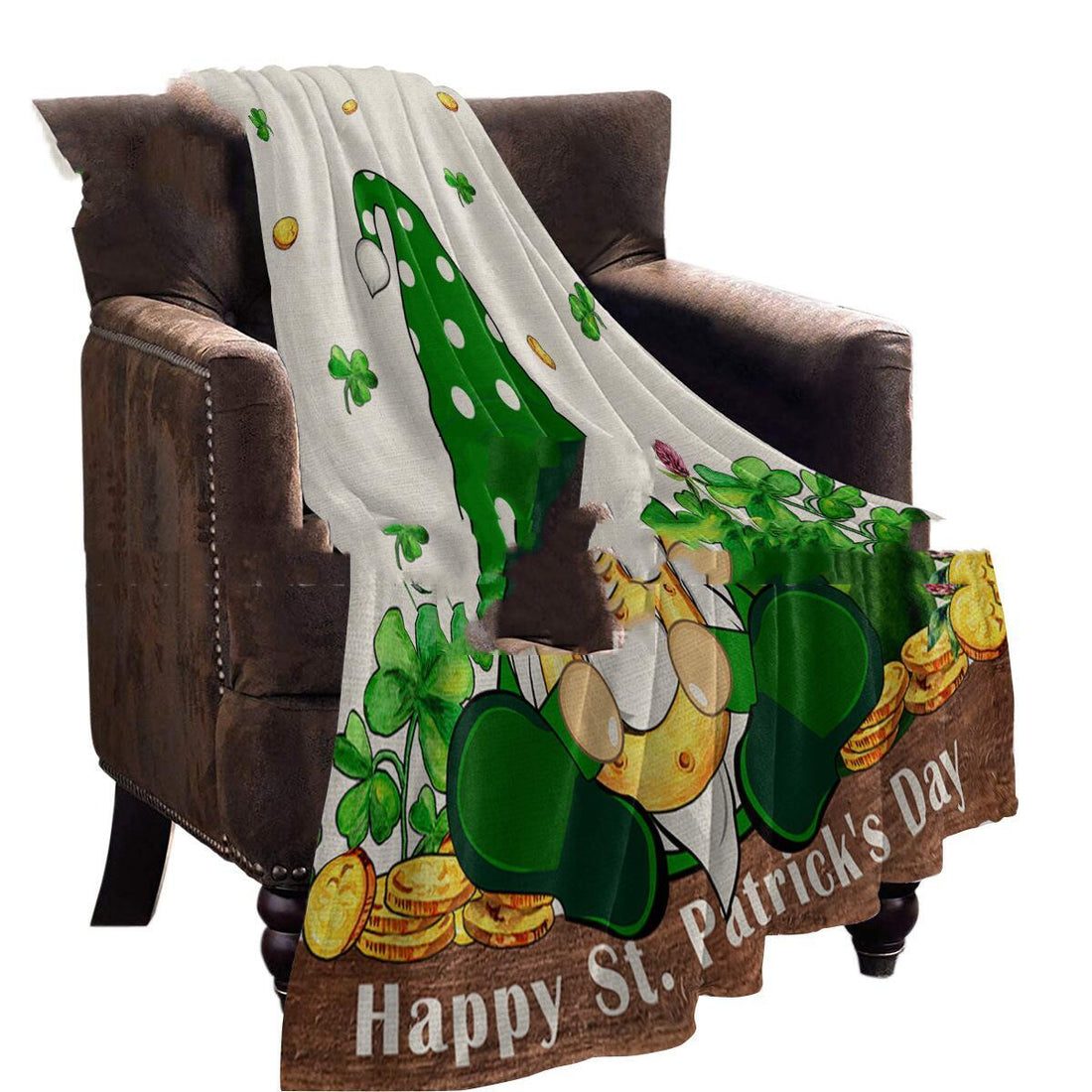 St Patrick's Day Flannel Blanket
