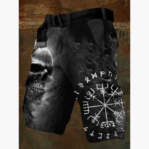 Men’s Printing Stylish Shorts Zipper Pants
