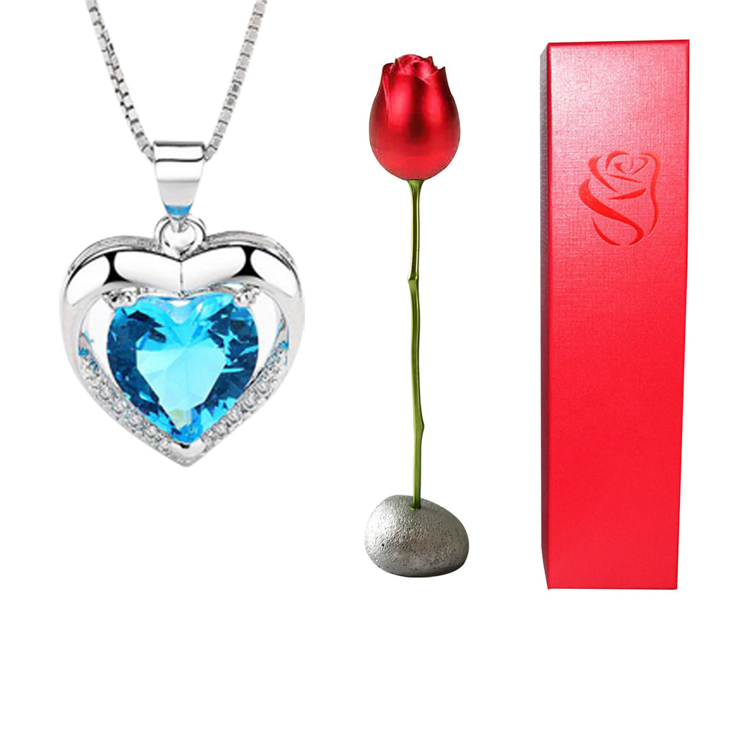 Valentines Day Gift Heart Shaped Necklace