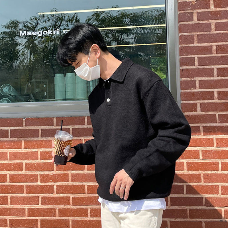 Men’s Polo Collar Sweater