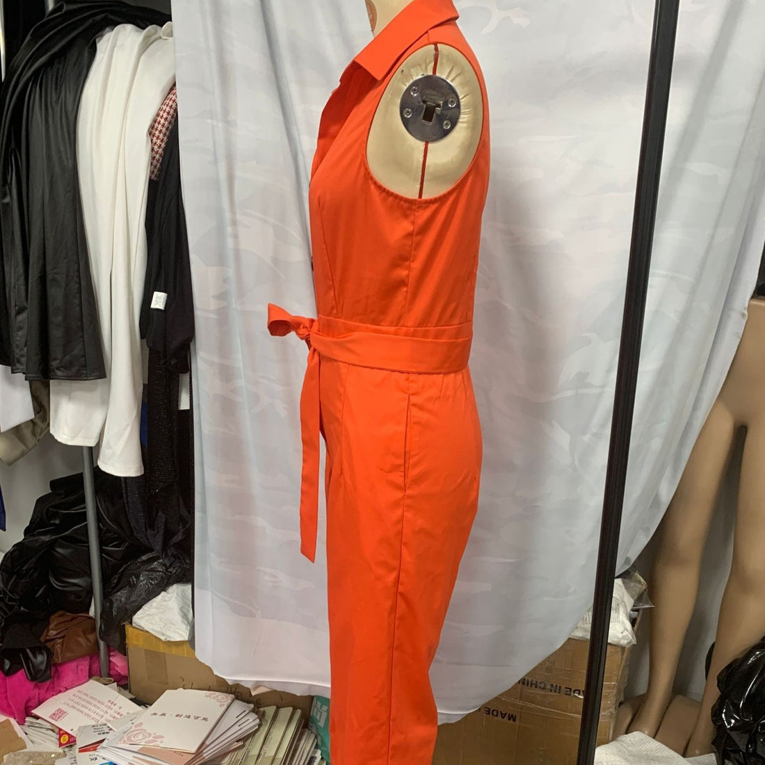 Women's Blouse Solid Color Wide Leg Jumpsuit