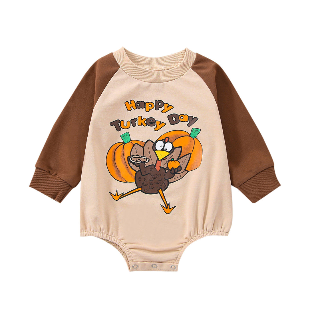 Children's Thanksgiving Turkey Print Romper