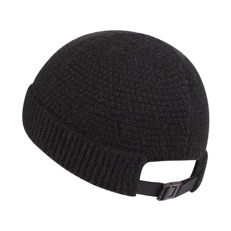 Outdoor Winter Warm Hemming Knitted Woolen Cap