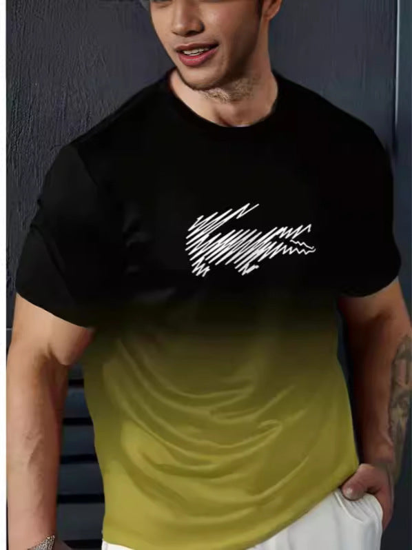 Men's Casual 3d Printed Short Sleeve Shirt