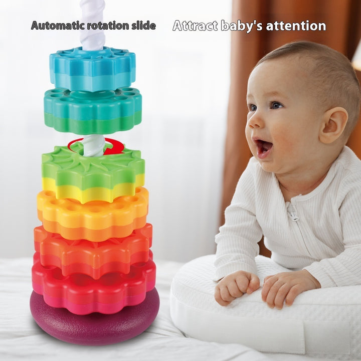 Rainbow Rotating Tower Toy