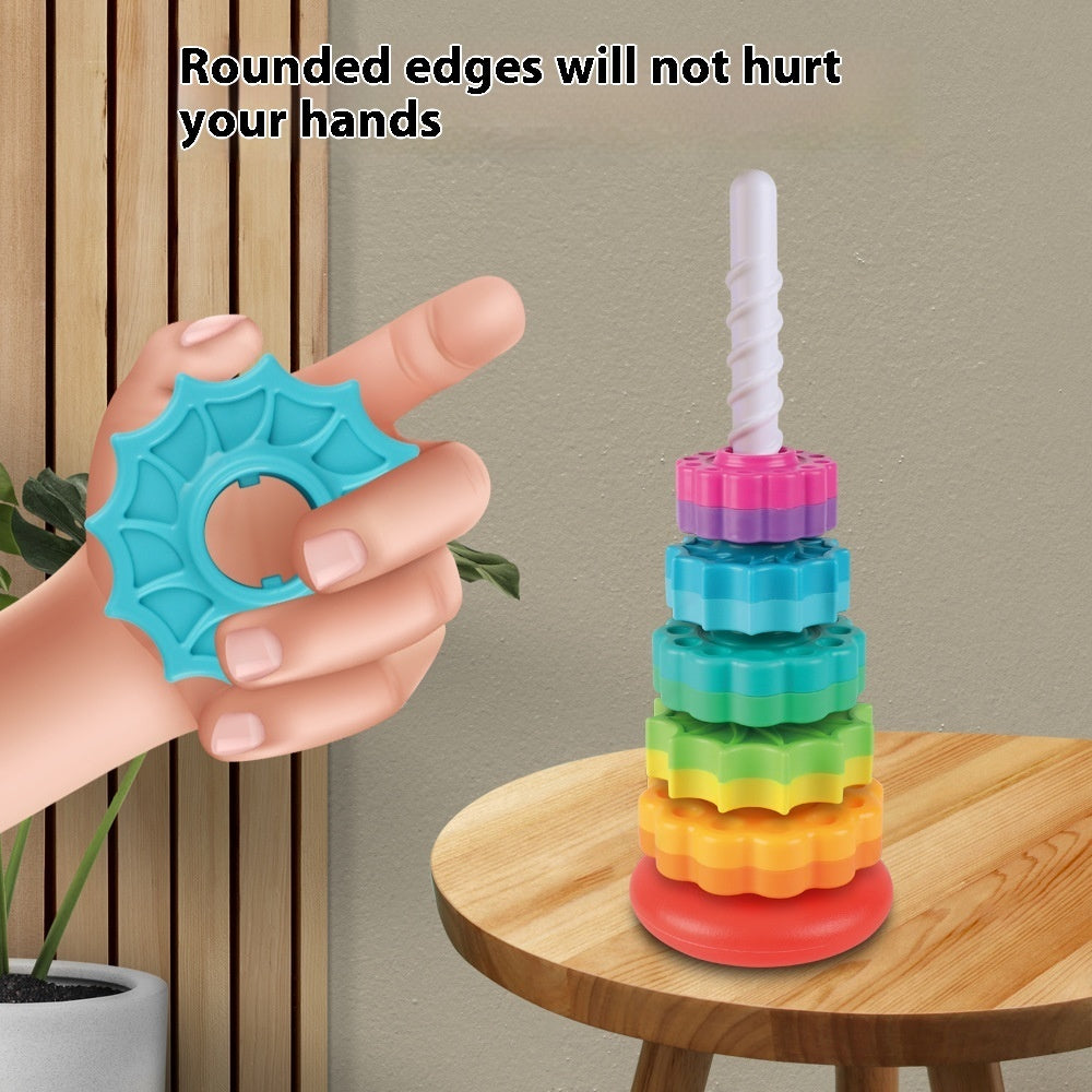 Rainbow Rotating Tower Toy
