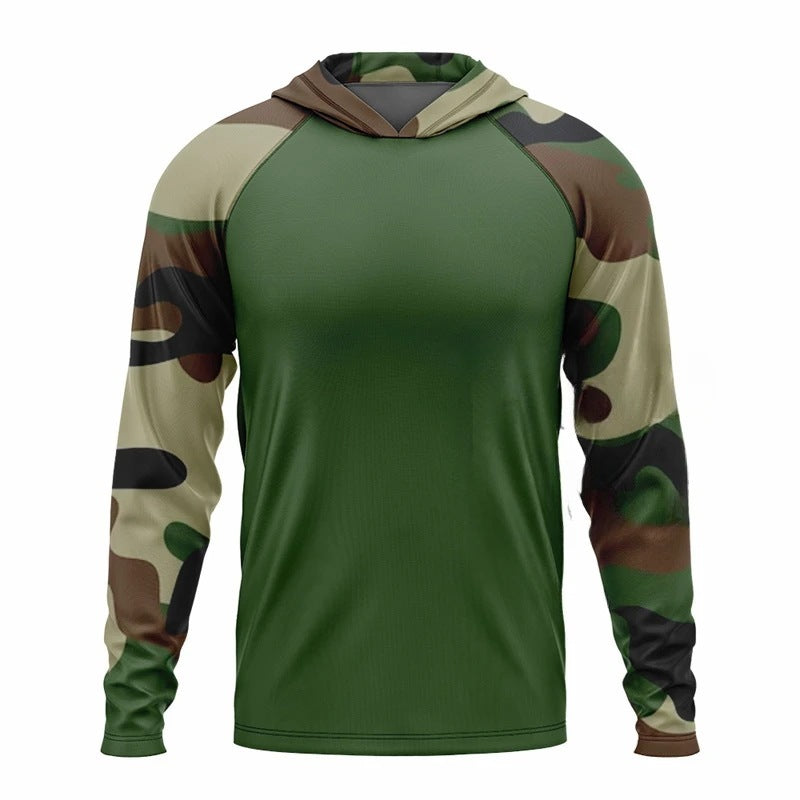 Men's Outdoor Breathable Hood Long Sleeve Shirt