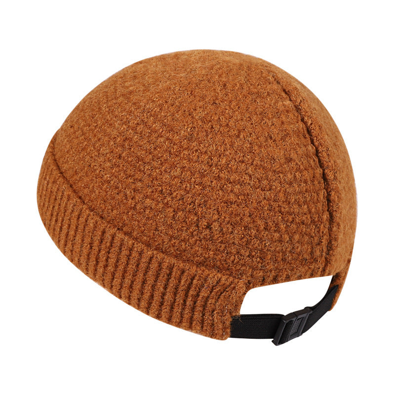 Outdoor Winter Warm Hemming Knitted Woolen Cap