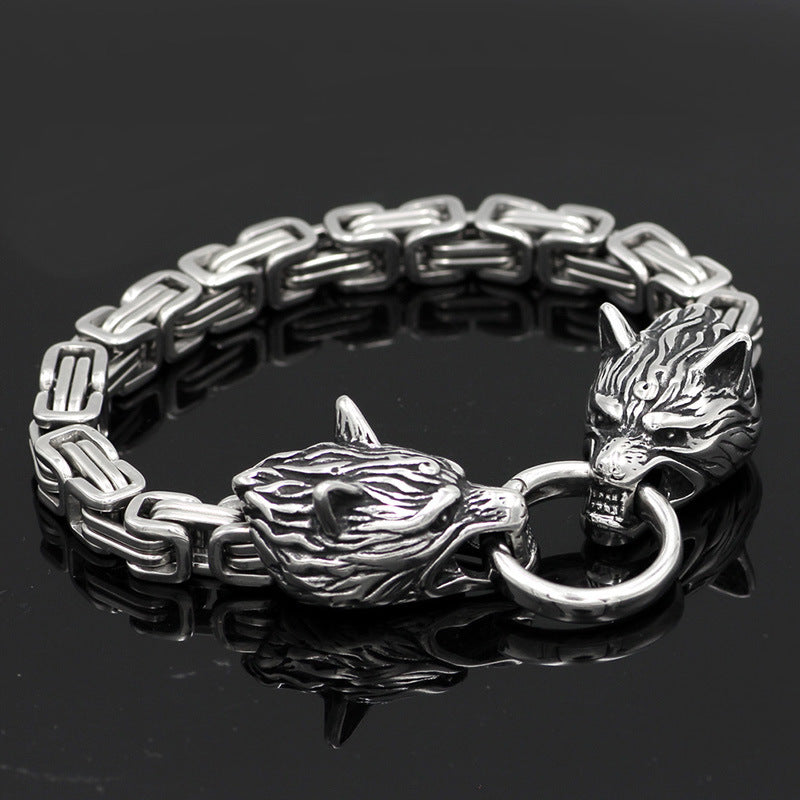 Men's Viking Celtic Steel Bracelet