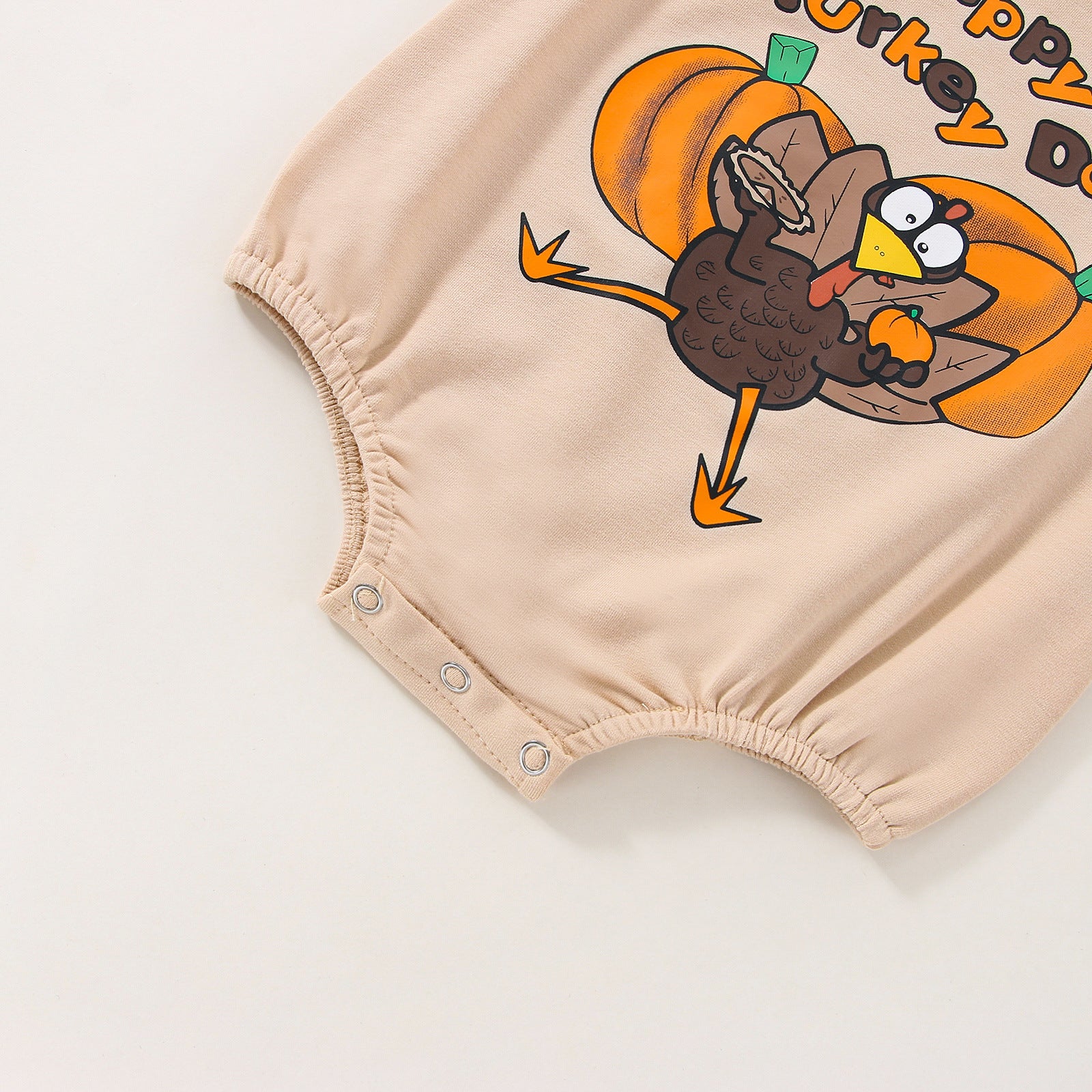 Children's Thanksgiving Turkey Print Romper