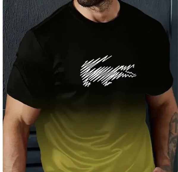 Men's Casual 3d Printed Short Sleeve Shirt