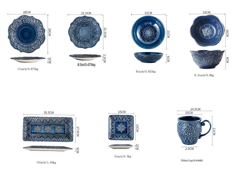 Nordic Style Ceramic Set Tableware