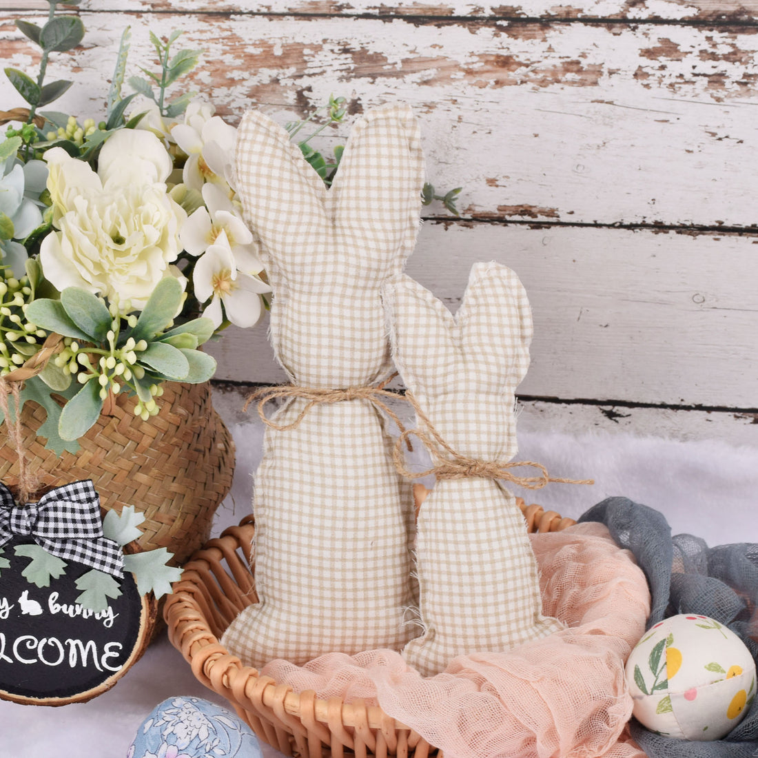 Easter Fabric Rabbit Decoration