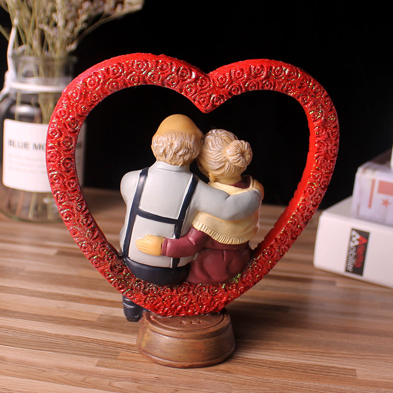 Love Anniversary Wedding Statues