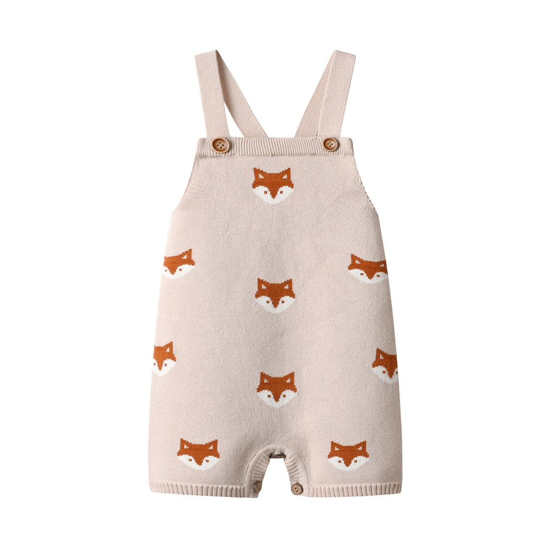 Fox Knitted Strap Baby Rompers