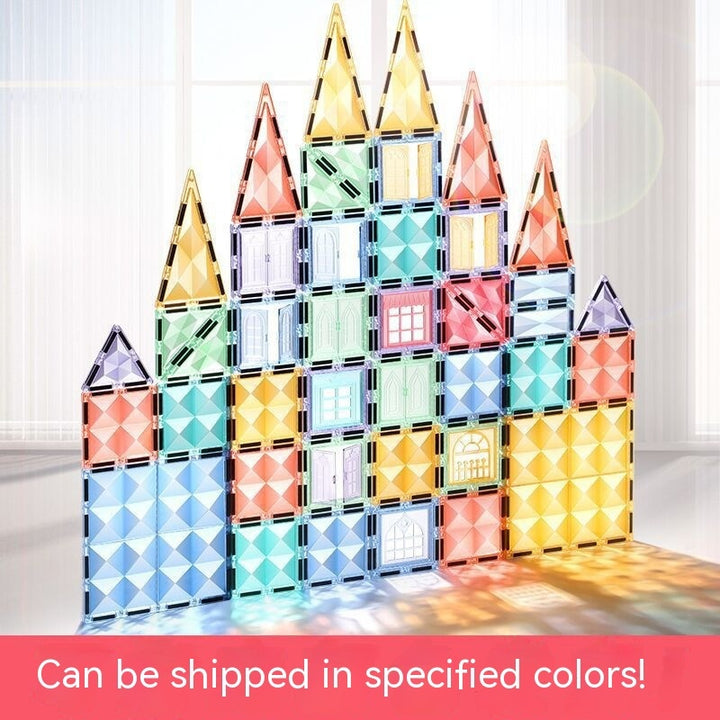Color Window Magnetic Building Blocks Assembly