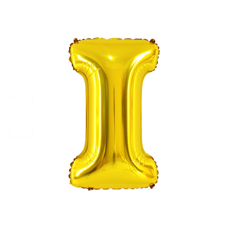 English Letter Aluminum Balloon Birthday Party Decoration