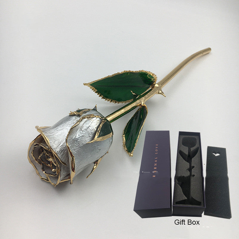 Mother's Day Colored Gilded Rose Crafts